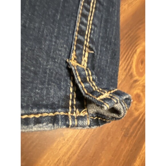 Silver Jeans Frances 18" Boot Womens Size 30W/33L Y2K Dark Wash Thick Stitched - Picture 9 of 16